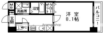 和歌山県和歌山市友田町５丁目[1K/27.63m2]の間取図