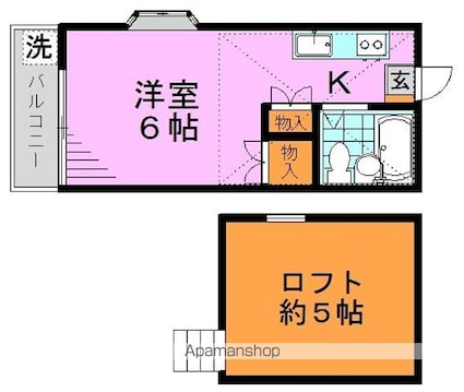 エルピア高円寺[1R/17.01m2]の間取図