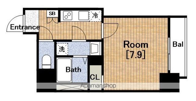 EXE堺筋本町の間取り写真