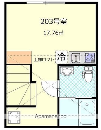 アーク下丸子[1R/17.76m2]の間取図