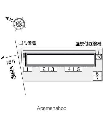 レオパレスｓｙｎｅｒｇｙ[1K/23.18m2]の配置図