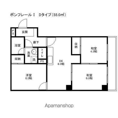 ボンフレールIの間取り写真