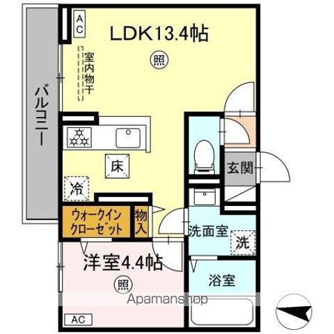 DーROOM石丸IIの間取り写真