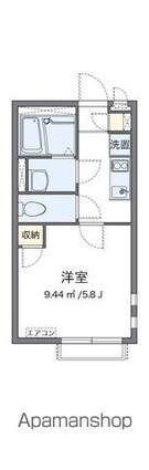 クレイノ香呑[1K/20.08m2]の間取図