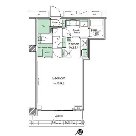 SHIBUYA CAST. APARTMENTの間取り写真