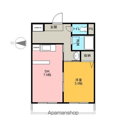 愛知県半田市雁宿町３丁目[1DK/30.05m2]の間取図