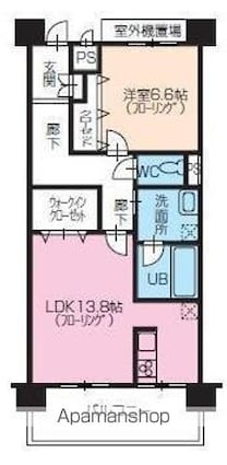 香川県高松市太田下町[1LDK/60.05m2]の間取図