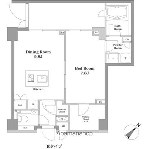 【コスモリード恵比寿の間取り】