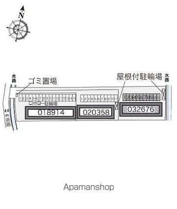 レオパレスＩＮＢＥ　Ⅲ[2DK/49.2m2]の配置図