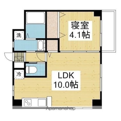 メゾン辻町[1LDK/35m2]の間取図