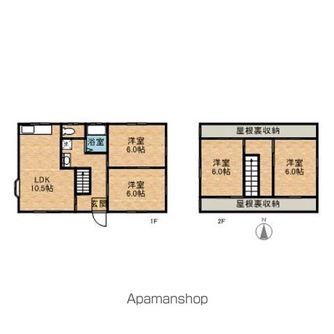 神栖市大野原中央の戸建ての間取り