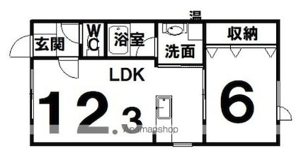 パークマンション[1LDK/41.17m2]の間取図