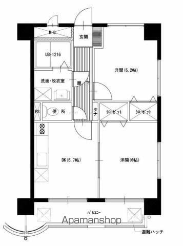 松橋マンションの間取り写真