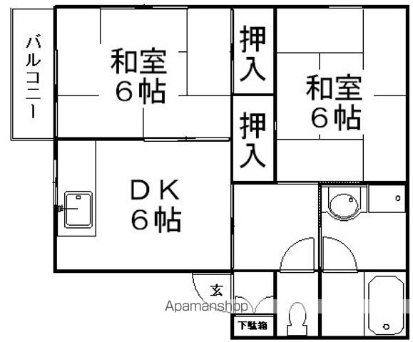 コーポラスHANAの間取り写真
