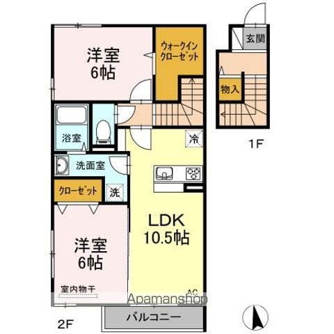 DーROOM SACHIの間取り写真