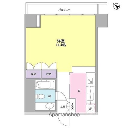 フォレストタウン参宮橋[1K/42.31m2]の間取図