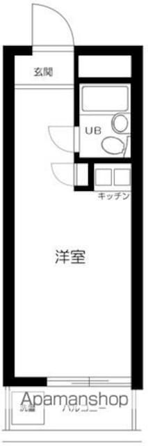 ハイシティ学芸大学第３[1R/14.47m2]の間取図
