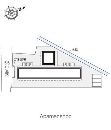 レオパレスアネックスグランドゥール[1K/20.28m2]の配置図