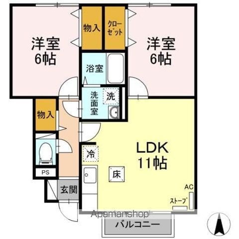 セジュールFK Aの間取り写真
