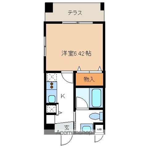 【中央区新川のマンションの間取り】