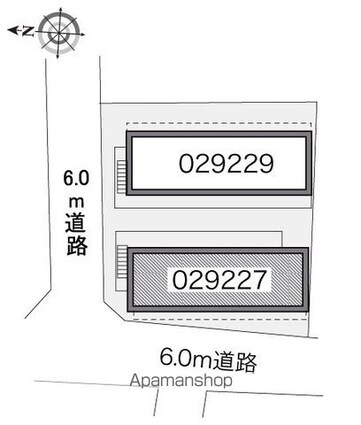 レオパレスルミエール[1K/19.87m2]の配置図