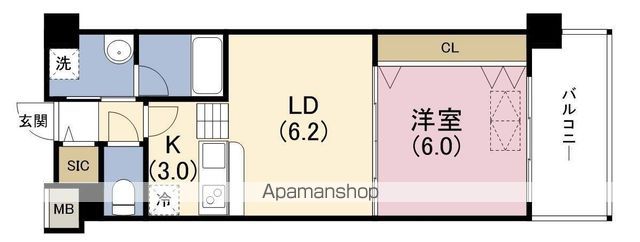 NORTH VILLAGE壱番館の間取り写真