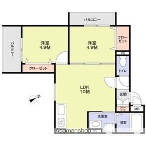 ピレーネ中野本町の間取り写真