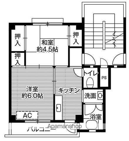 ビレッジハウス国分1号棟の間取り写真