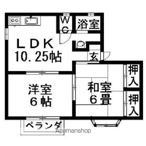 カルティエIIの間取り写真