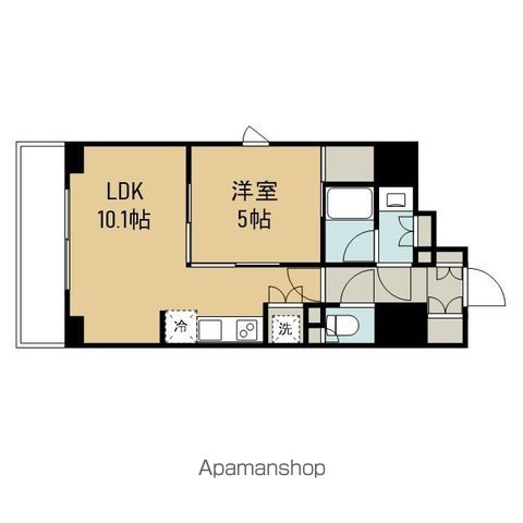 【台東区蔵前のマンションの間取り】