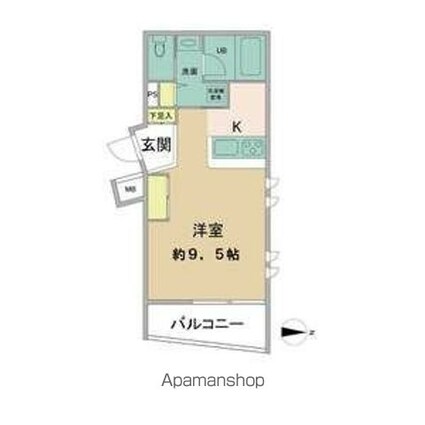 ＭＯＤＥーＳ[1R/29.62m2]の間取図