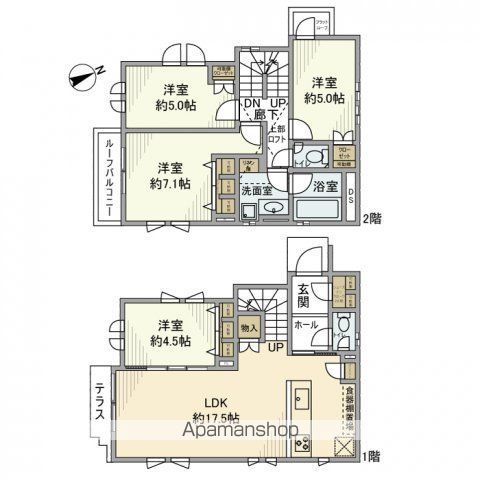 【砧戸建の間取り】