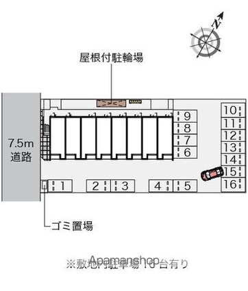 クレイノビアマーレ[1K/25.89m2]の配置図