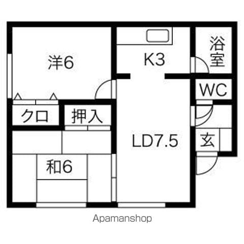 ハイム田仲の間取り写真