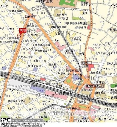 東京都豊島区北大塚３丁目[1K/22.21m2]の周辺