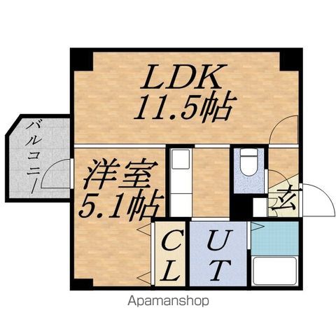 パークヒルズイースト23Aの間取り写真