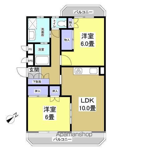 ブライティ西伊場の間取り写真