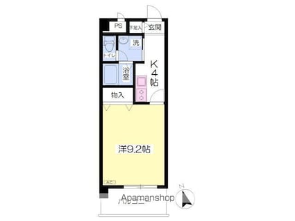 Ｍａｙｆａｉｒ　ｃｅｎｔｅｒ　ｓｑｕａｒｅ[1K/32.08m2]の間取図