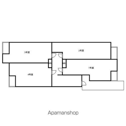 月光西川口町弐番館[1LDK/27.53m2]の配置図