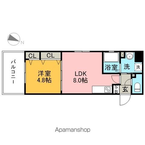 福岡市中央区今川のマンションの間取り