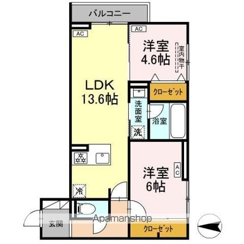 セレスティア西寺尾 Aの間取り写真