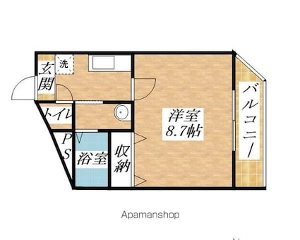 エスポワールＯＫＤ[1K/29.5m2]の間取図