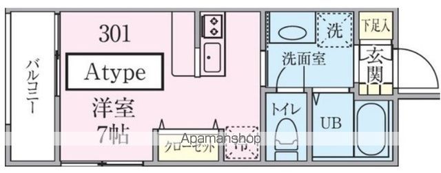 豊島区西巣鴨のアパートの間取り