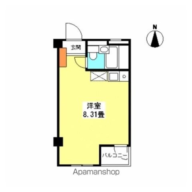 トヨハイツ[1R/18.26m2]の間取図