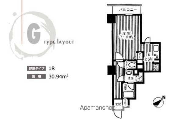 TKフラッツ渋谷の間取り写真