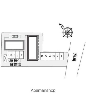 レオパレスアネックス[1K/20.28m2]の配置図