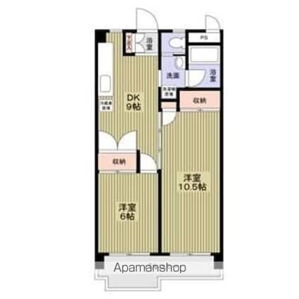 日香苑Ｉ[2DK/50.88m2]の間取図