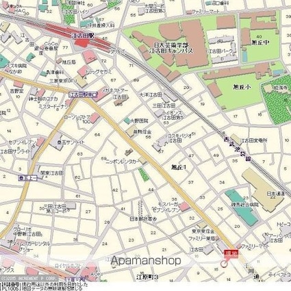 東京都練馬区旭丘１丁目[1K/16.57m2]の周辺