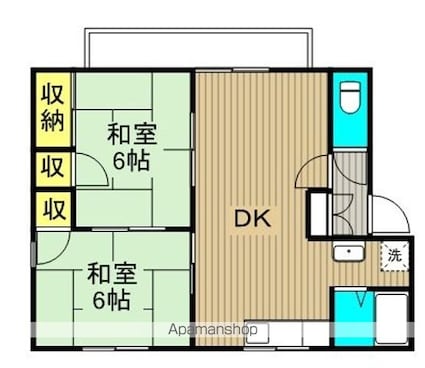 タウンホームＡ[2LDK/50.37m2]の間取図