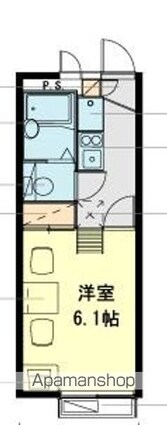 レオパレス上水桜[1K/19.87m2]の間取図